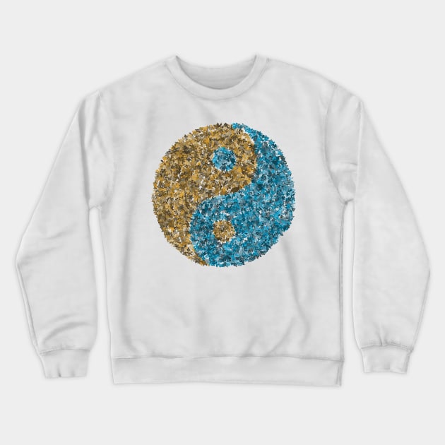 Yin Yang 2 Crewneck Sweatshirt by Abstract Scribbler